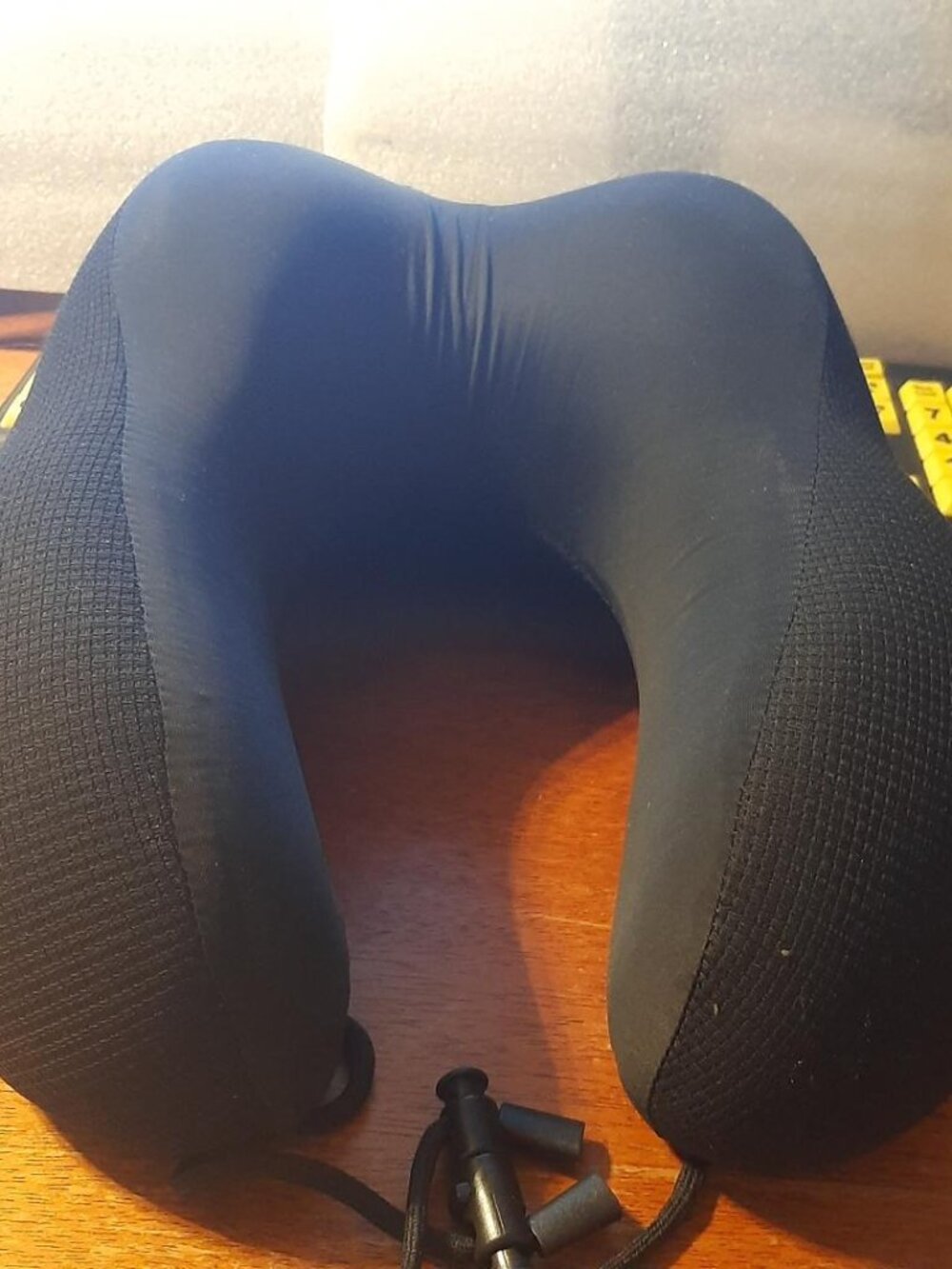 NEW ! Memory Foam Travel Pillow Neck & Head Support Airplane Car Train Bus Sz S